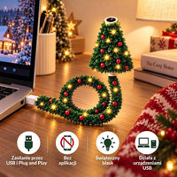Projektor Choinka USB – 6 świątecznych wzorów na ścianę i sufit